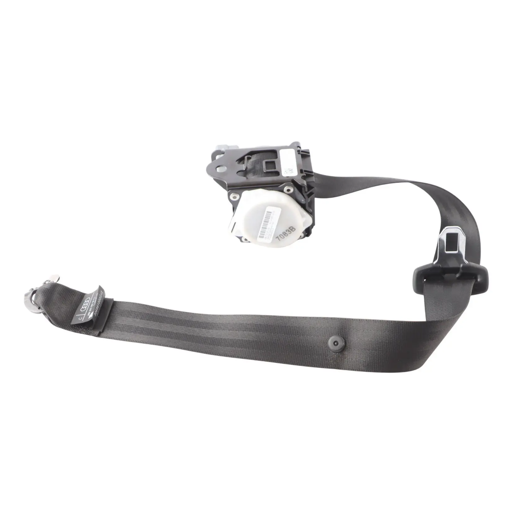 Audi A8 4H Seat Belt Rear Centre Middle Seatbelt Black 4H0857807M
