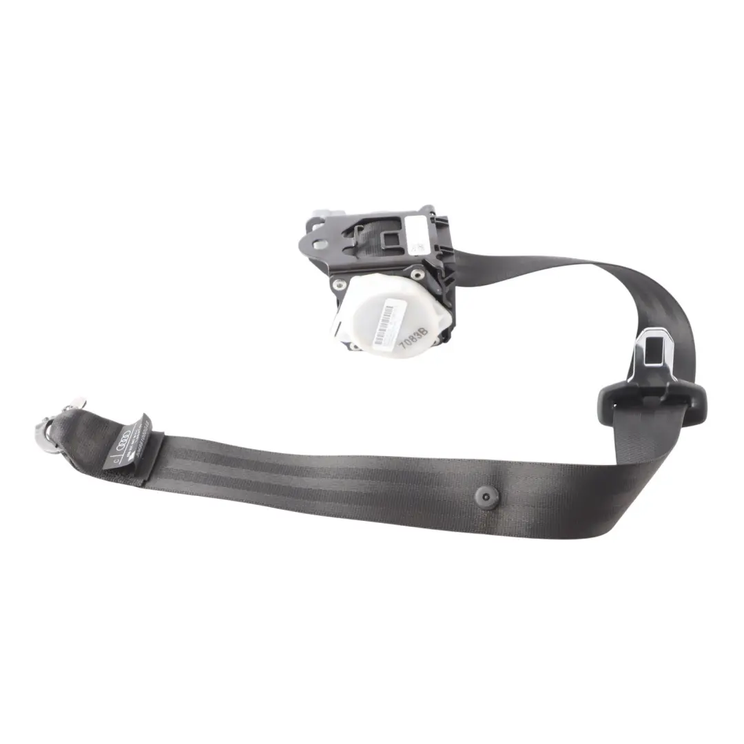 Audi A8 4H Cintura Di Sicurezza Posteriore Centrale Nera - SKU 4H0857807M - Numero di parte 4H0857807M