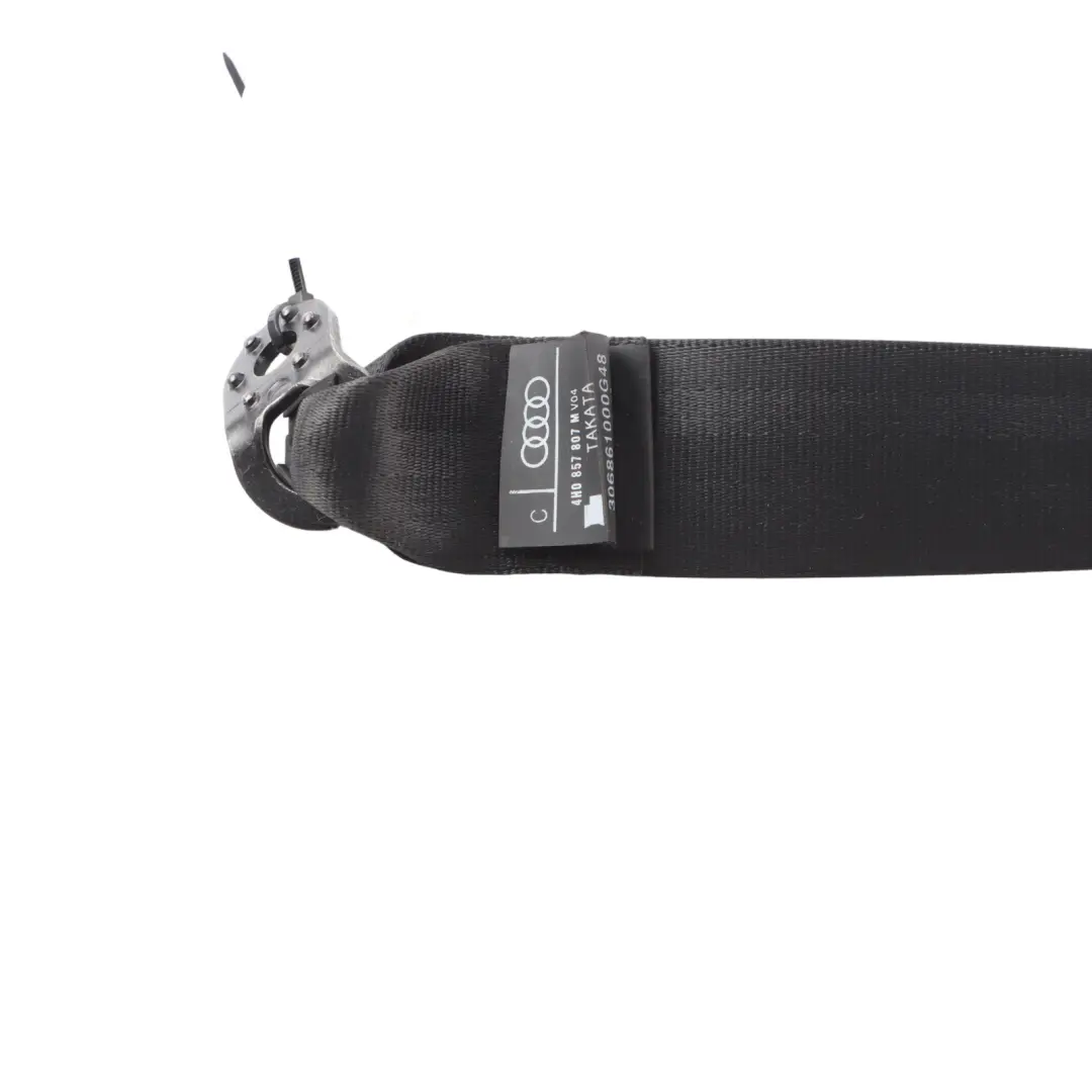 Audi A8 4H Seat Belt Rear Centre Middle Seatbelt Buckle Black - SKU 4H0857807M - Part number 4H0857807M