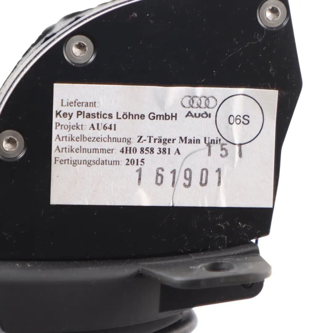 Audi A8 D4 4H Garniture Du Panneau Rangement Central Tableau Bord - SKU 4H0858381A - Numéro de pièce 4H0858381A