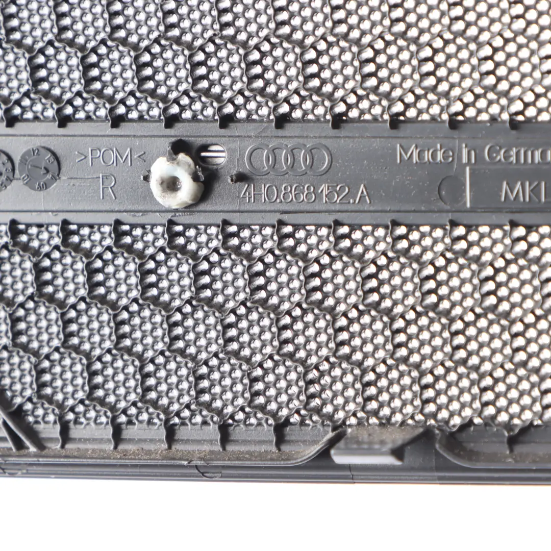 Door Card Speaker Cover Trim Grill Bose Front Right O/S to Audi A8 D4 with Part number 4H0868152A Audi A8 D4 Door Card Speaker Cover Trim Grill Bose Front Right O/S - SKU 4H0868152A - Part number 4H0868152A