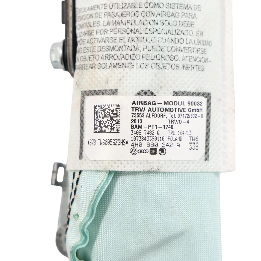 A8L 4H Módulo De Aire Lateral Delantero Derecho para Audi con número de pieza 4H0880242A Audi A8L 4H Módulo De Aire Lateral Delantero Derecho - SKU 4H0880242A - Número de pieza 4H0880242A