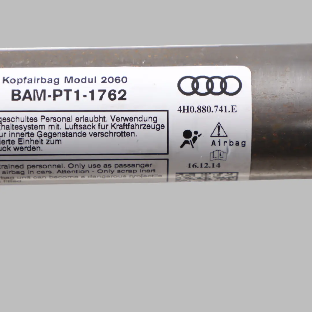 Roof Curtain Air Module SRS Unit Control Left N/S to Audi A8 D3 with Part number 4H0880741E Audi A8 D3 Roof Curtain Air Module SRS Unit Control Left N/S - SKU 4H0880741E - Part number 4H0880741E