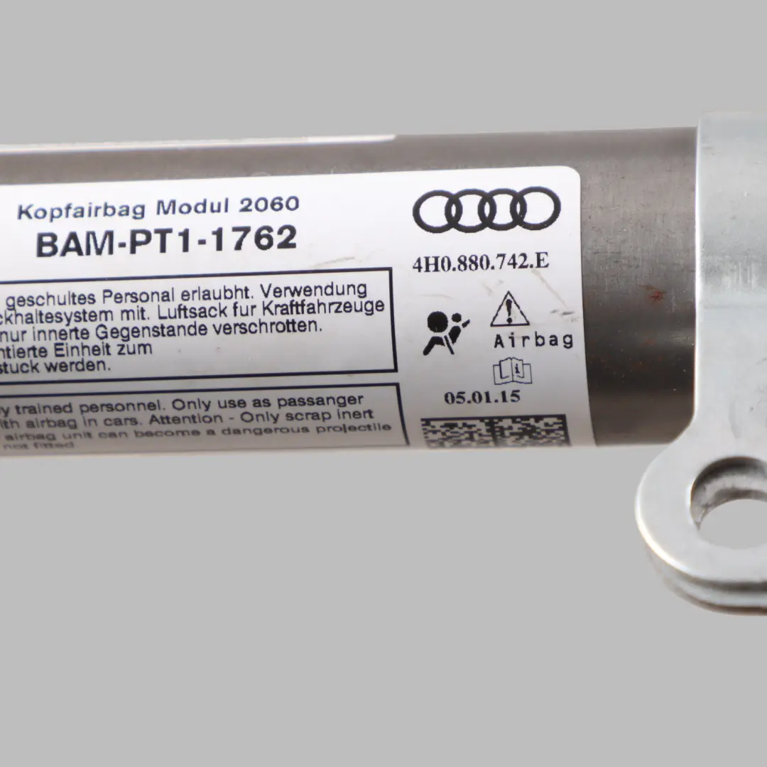 Roof Curtain Air Module SRS Unit Control Right O/S to Audi A8 D3 with Part number 4H0880742E Audi A8 D3 Roof Curtain Air Module SRS Unit Control Right O/S - SKU 4H0880742E - Part number 4H0880742E