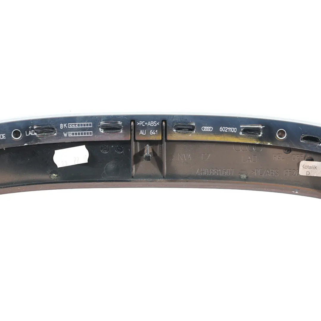 Audi A8 4H Front Upper Seat Back Trim Cover Panel Left Right N/O/S - SKU 4H0881607A - Part number 4H0881607A