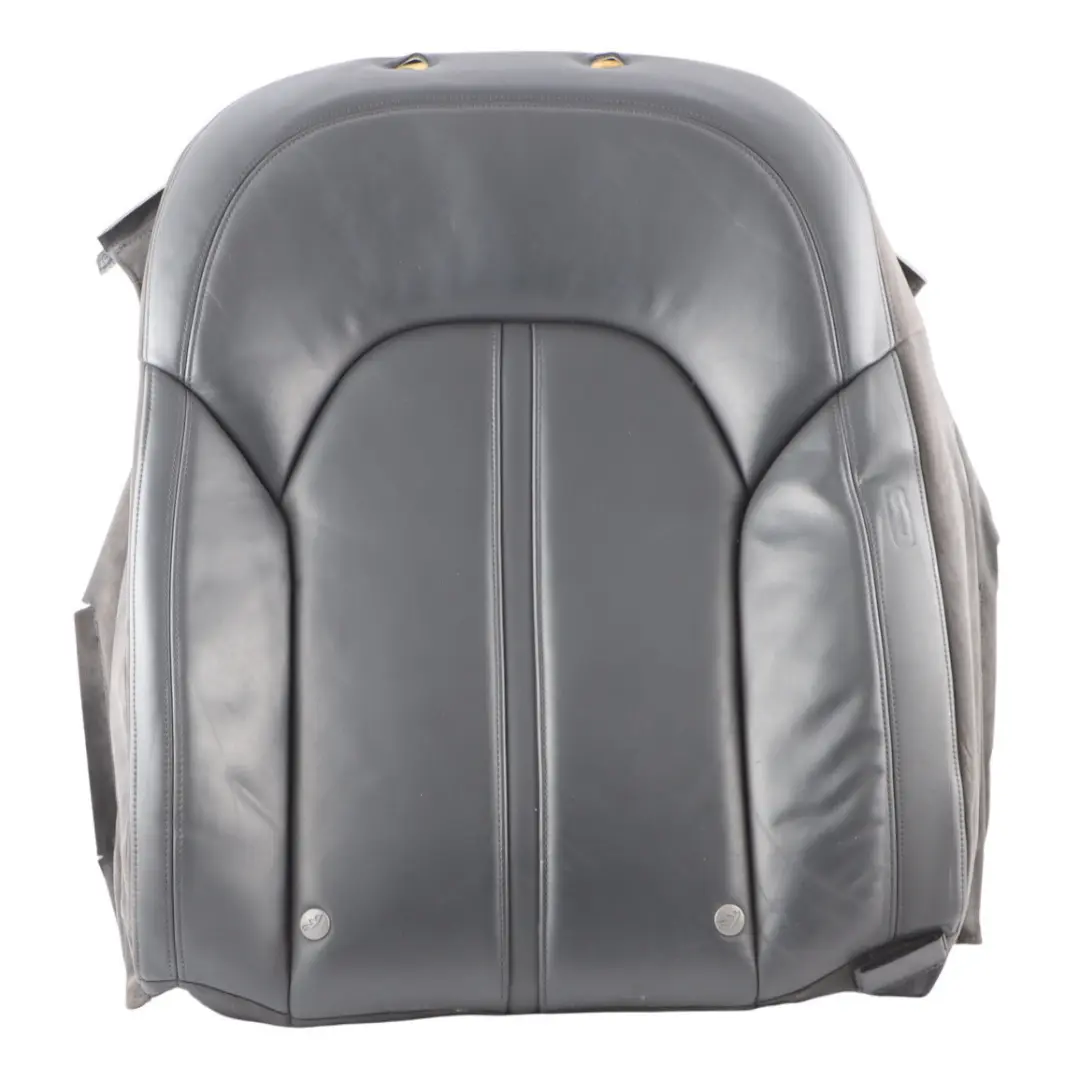 Backrest Left N/S Seat Back Cover Black Leather to Audi A8 D4 Rear Seat with Part number 4H0885805AB Audi A8 D4 Rear Seat Backrest Left N/S Seat Back Cover Black Leather - SKU 4H0885805AB - Part number 4H0885805AB