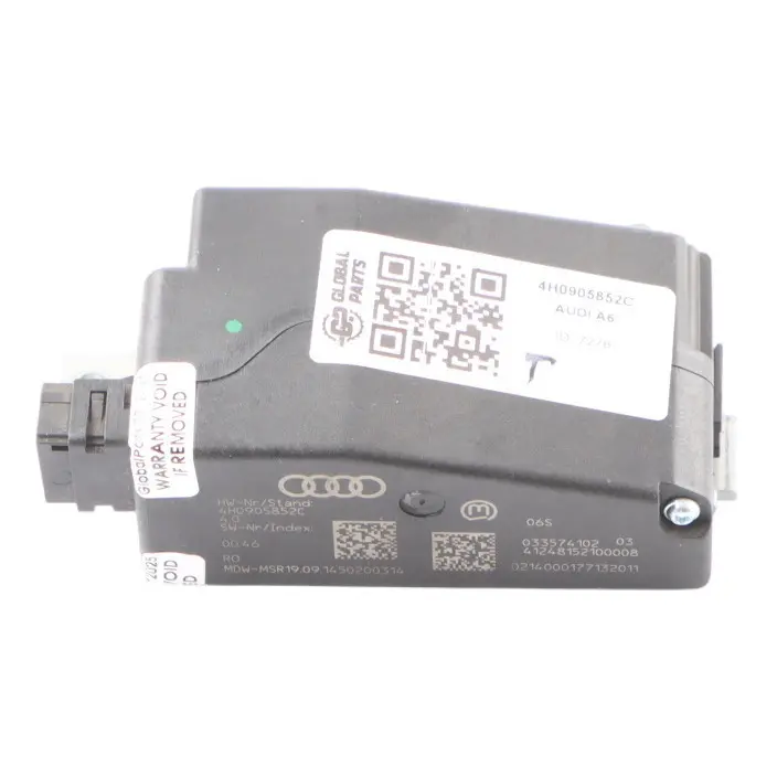 Steering Column Wheel Lock Mechanism Control Unit Module to Audi A6 C7 with Part number 4H0905852C Audi A6 C7 Steering Column Wheel Lock Mechanism Control Unit Module - SKU 4H0905852C - Part number 4H0905852C