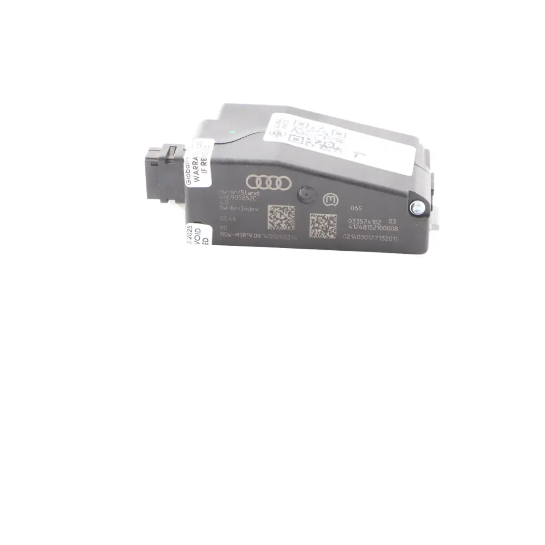 Módulo Unidad Control Mecanismo Bloqueo Volante Columna Dirección para Audi A6 C7 con número de pieza 4H0905852C Audi A6 C7 Módulo Unidad Control Mecanismo Bloqueo Volante Columna Dirección - SKU 4H0905852C - Número de pieza 4H0905852C