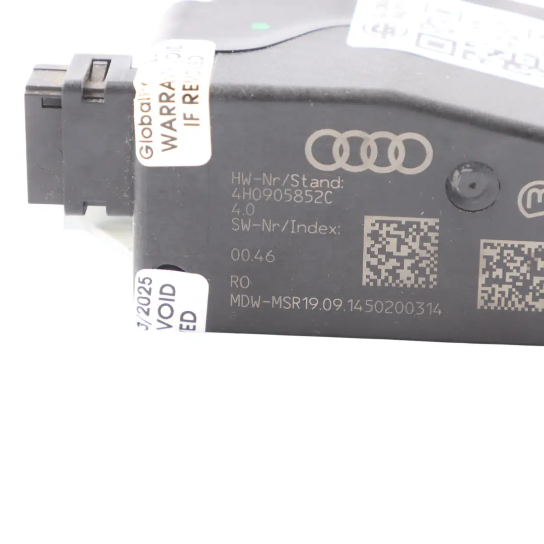 Audi A6 C7 Lenksäule Radschloss Mechanismus Steuergerät Modul - SKU 4H0905852C - Teilenummer 4H0905852C