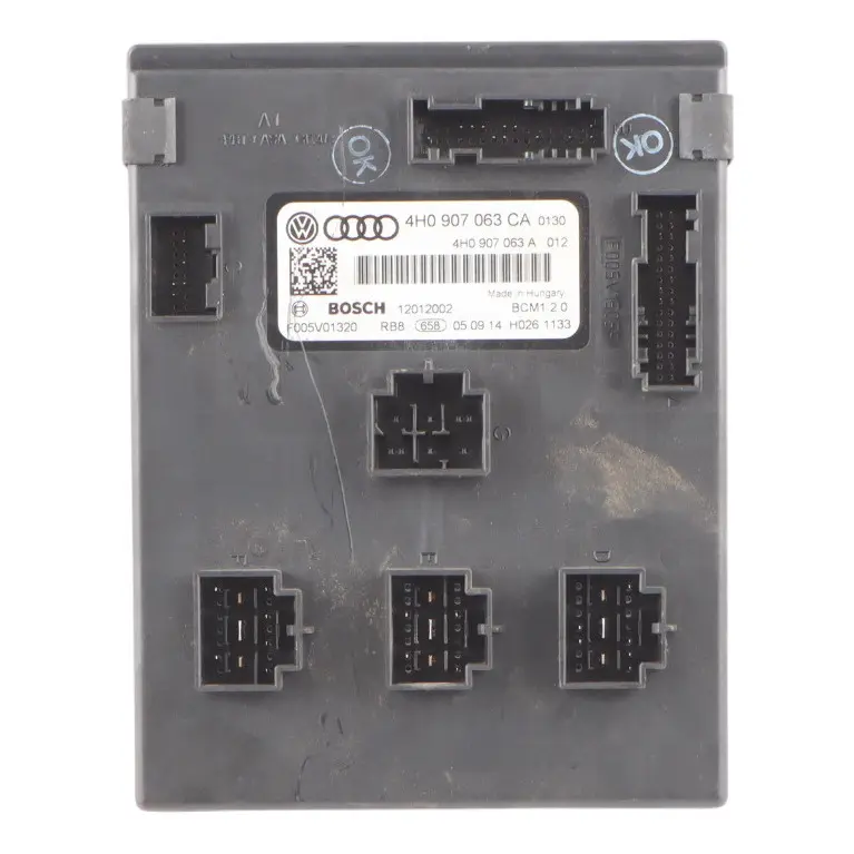 Body Control Comfort Unit Module BCM Unit ECU to Audi A6 C7 with Part number 4H0907063CA Audi A6 C7 Body Control Comfort Unit Module BCM Unit ECU - SKU 4H0907063CA - Part number 4H0907063CA