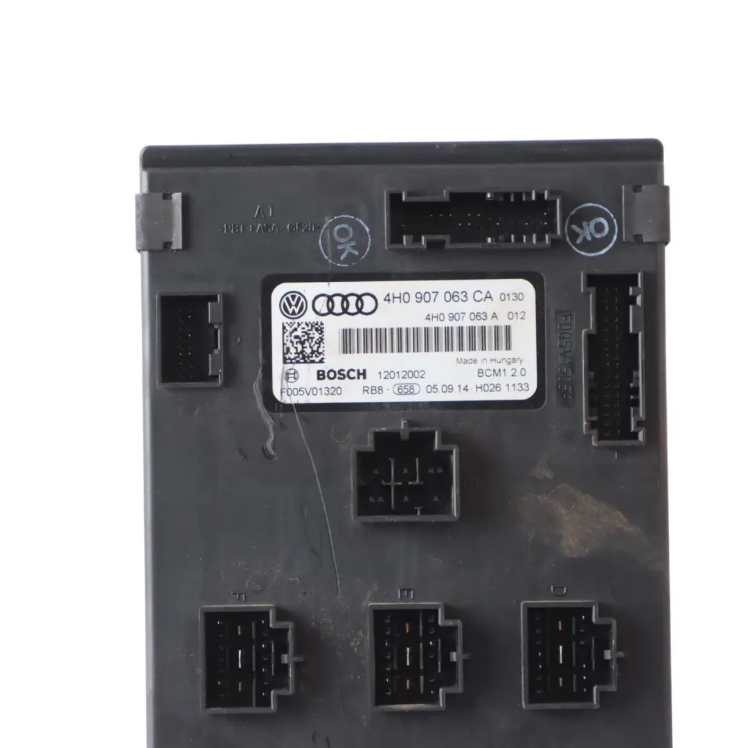 Audi A6 C7 Body Control Comfort Unit Module BCM Unit ECU - SKU 4H0907063CA - Part number 4H0907063CA
