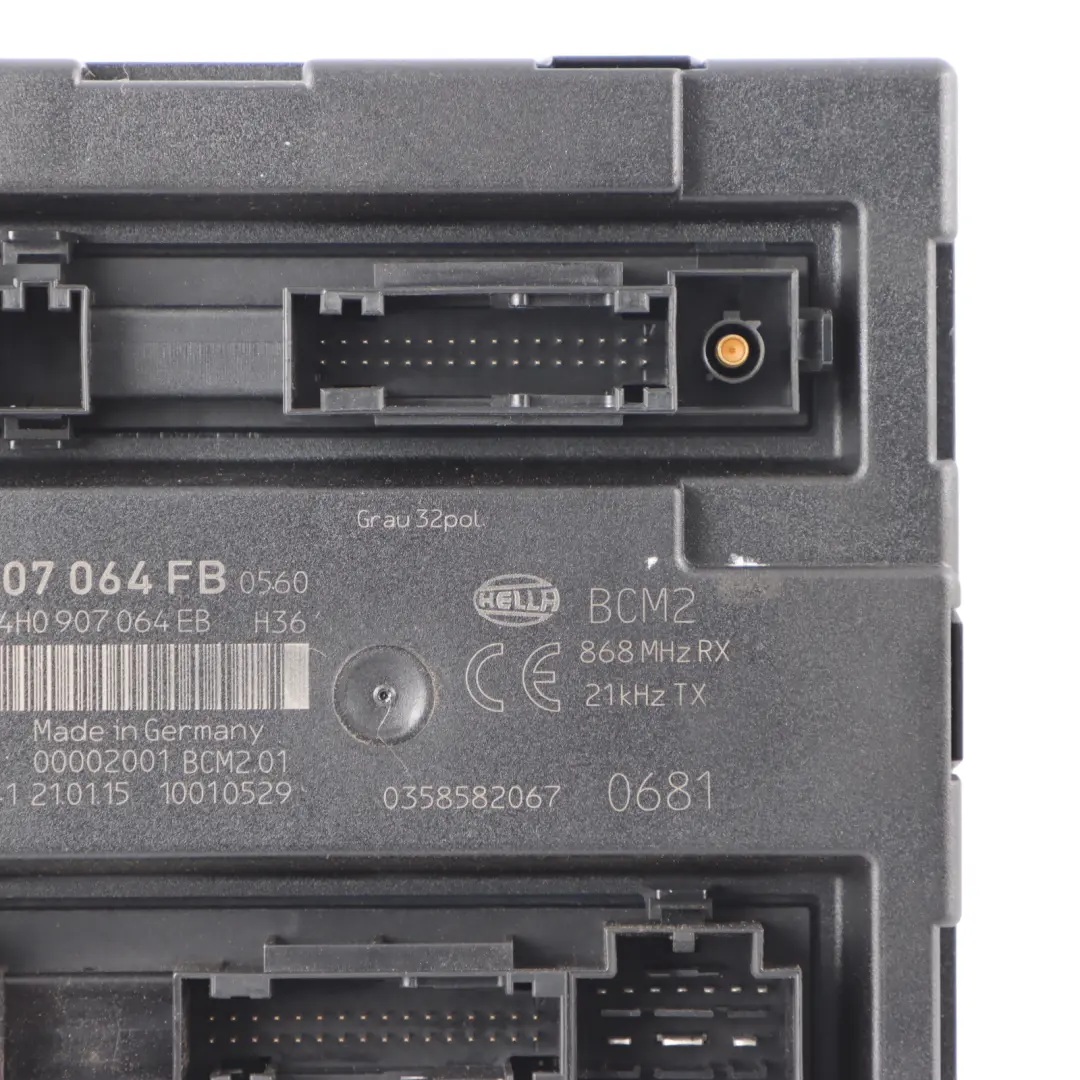 Audi A8 D4 BCM Module Body Control Unit Convenience ECU - SKU 4H0907064FB - Part number 4H0907064FB