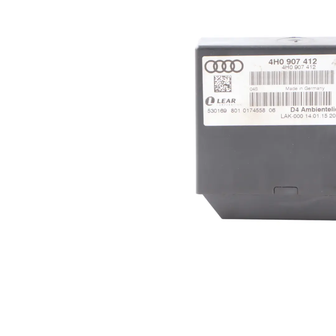 Audi A8 D4 Ambient Lighting Control Module Unit ECU - SKU 4H0907412 - Part number 4H0907412