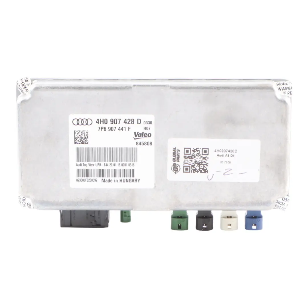 Reversing Camera Module View Camera Control Unit ECU to Audi A8 D4 Rear with Part number 4H0907428D Audi A8 D4 Rear Reversing Camera Module View Camera Control Unit ECU - SKU 4H0907428D - Part number 4H0907428D