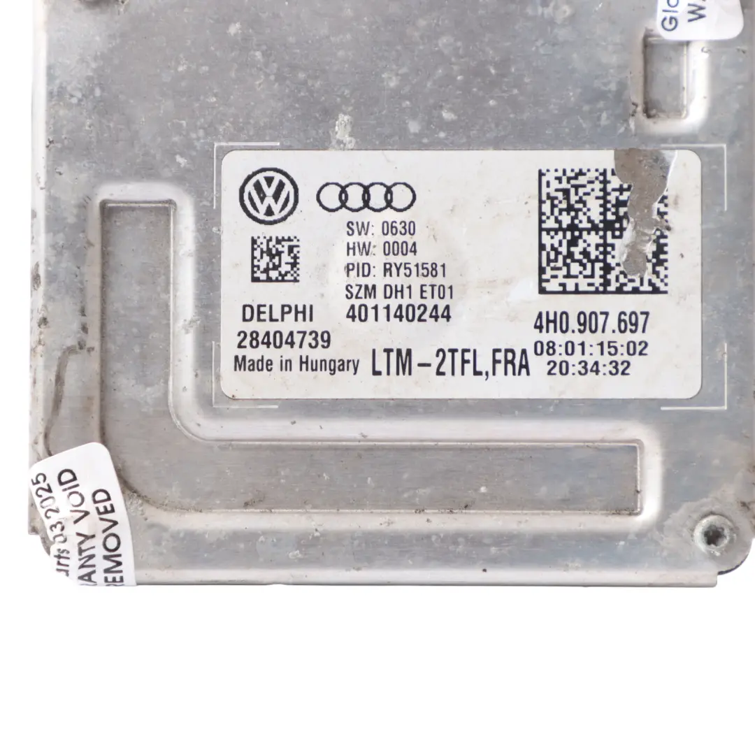 Audi A8 D4 Xenon Module Headlight Ballast Power Control Unit - SKU 4H0907697-1 - Part number 4H0907697