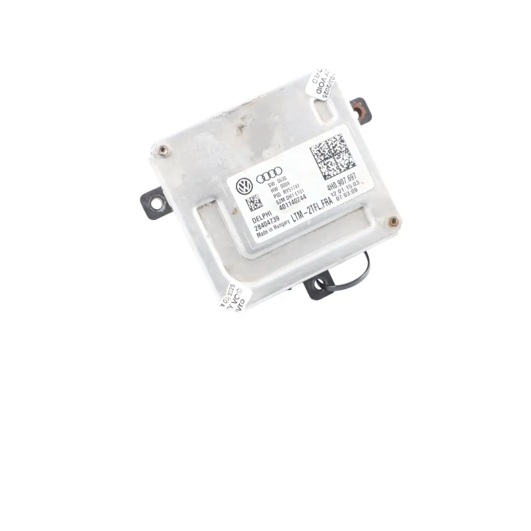 Modulo Xenon Fari Ballast Unità Di Controllo Alimentazione per Audi A8 D4 con numero di parte 4H0907697 Audi A8 D4 Modulo Xenon Fari Ballast Unità Di Controllo Alimentazione - SKU 4H0907697 - Numero di parte 4H0907697