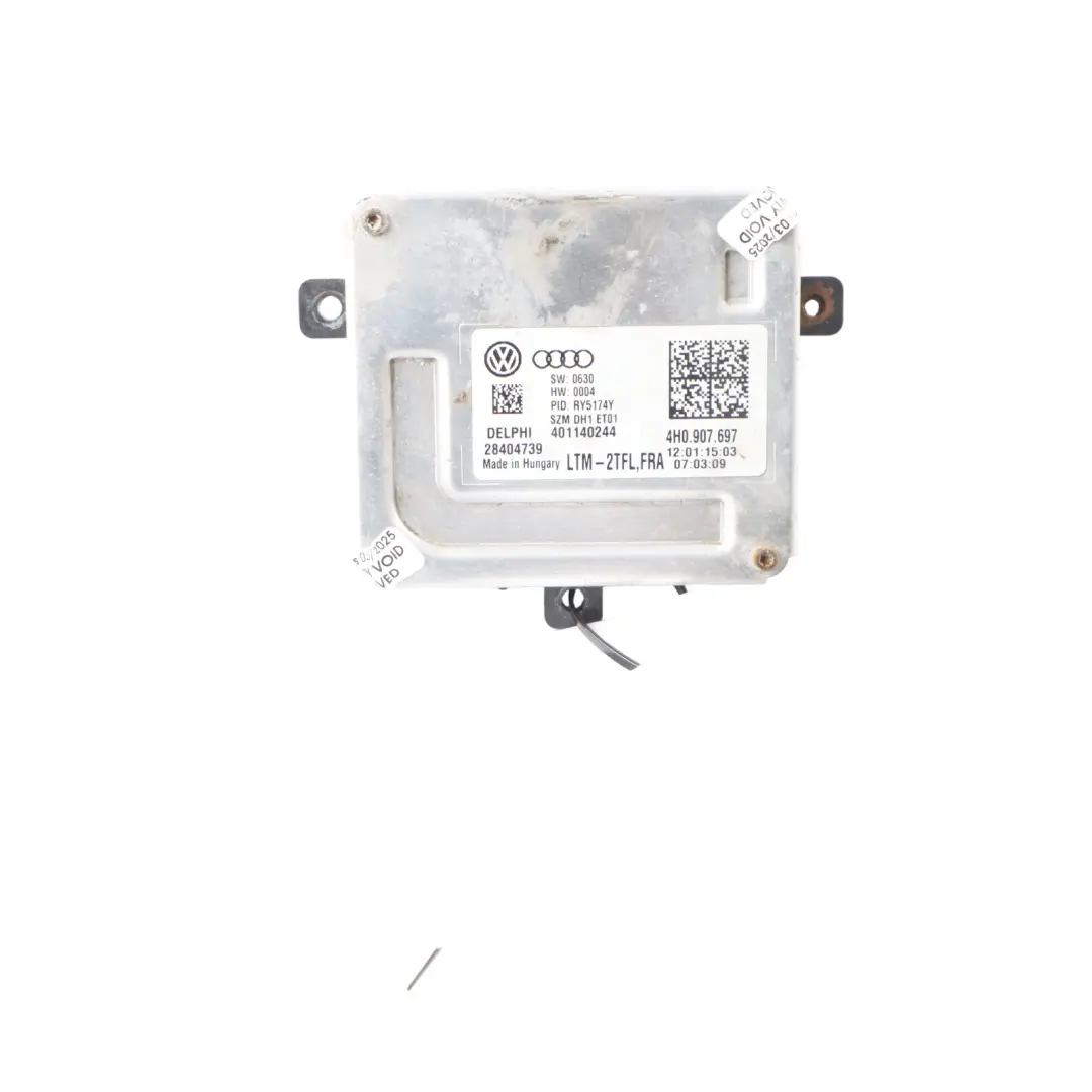 Audi A8 D4 Xenon Module Phares Ballast Unité De Commande alimentation - SKU 4H0907697 - Numéro de pièce 4H0907697