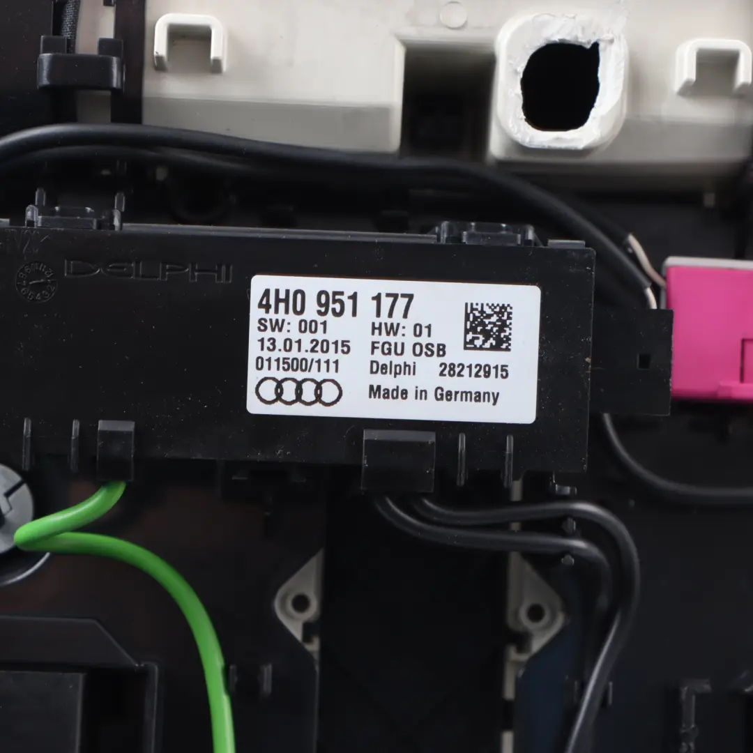 Front Interior Roof Light Panel Front Reading Lamp to Audi A8 D4 4H with Part number 4H0947135A Audi A8 D4 4H Front Interior Roof Light Panel Front Reading Lamp - SKU 4H0947135A - Part number 4H0947135A