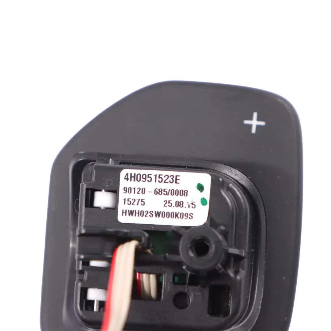 Interruptor De La Paleta Volante Tiptronic Minus Plus para Audi A8 4H con número de pieza 4H0951523E Audi A8 4H Interruptor De La Paleta Volante Tiptronic Minus Plus - SKU 4H0951523E-2 - Número de pieza 4H0951523E