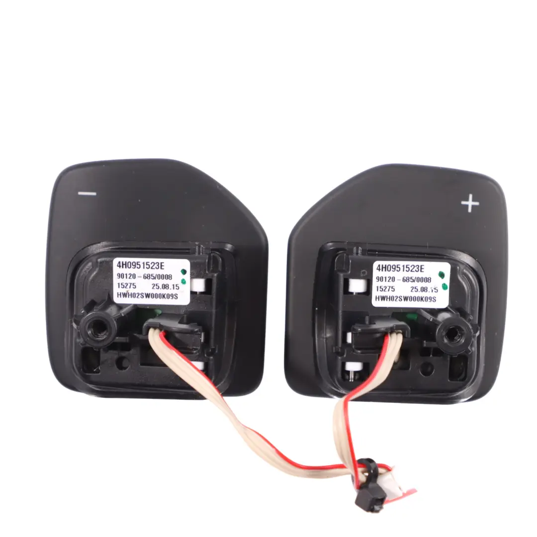 Interruttore Al Volante Tiptronic Minus Plus per Audi A8 4H con numero di parte 4H0951523E Audi A8 4H Interruttore Al Volante Tiptronic Minus Plus - SKU 4H0951523E-2 - Numero di parte 4H0951523E