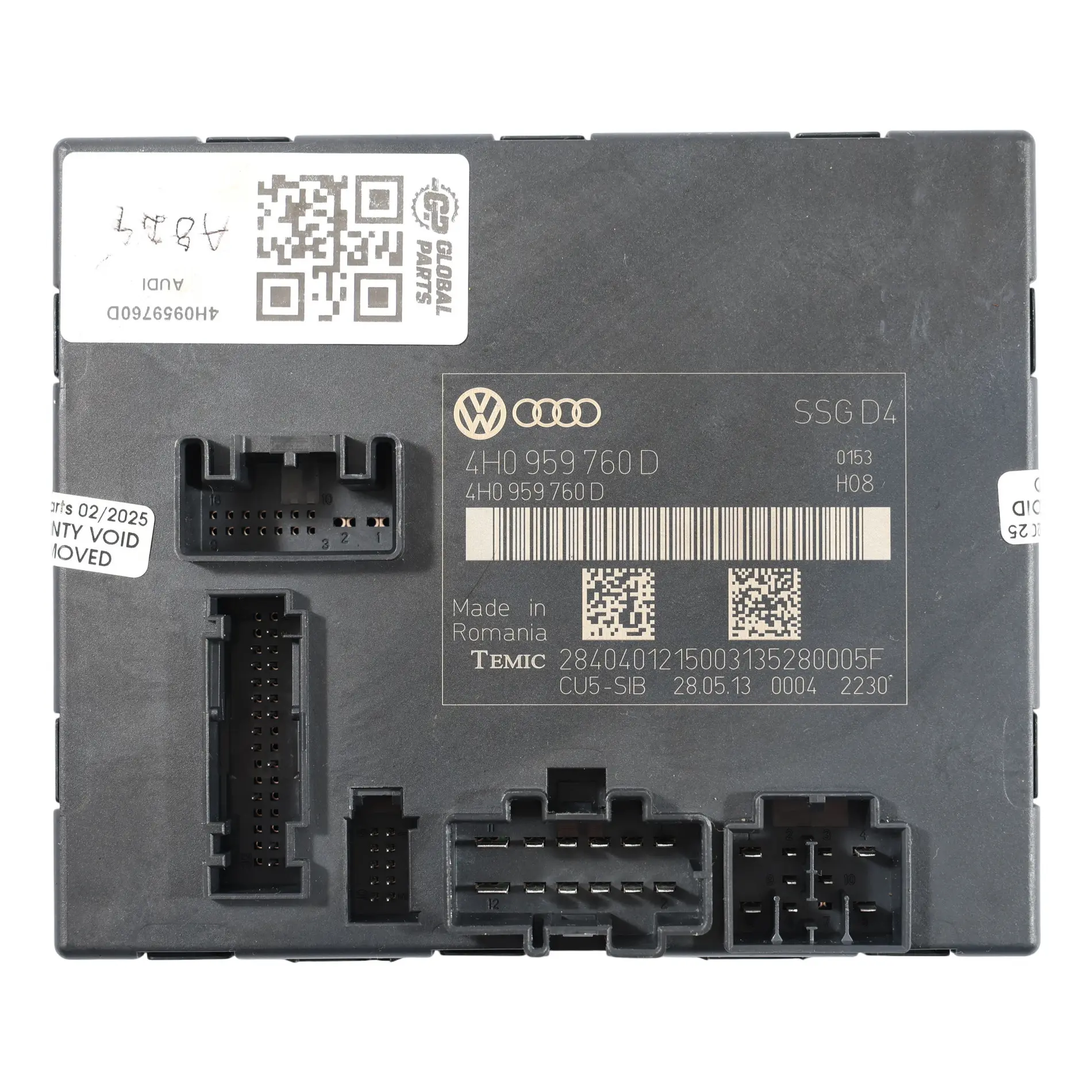 Audi A8 4D Front Seat Memory Adjustment Module Unit Right O/S 4H0959760D