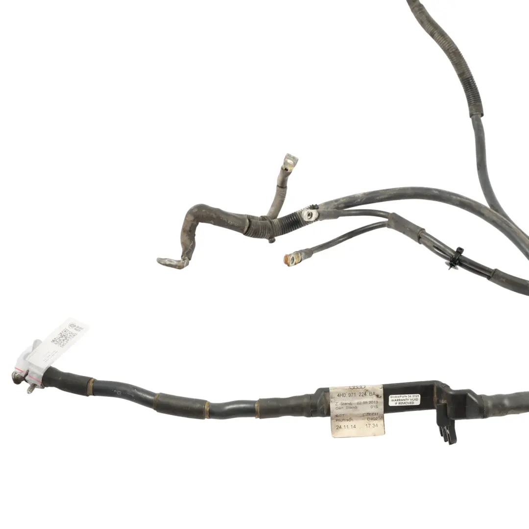 Audi A8 D4 Batterie Anlasser Licht Maschine Kabel Baum Verkabelung - SKU 4H0971224 - Teilenummer 4H0971224