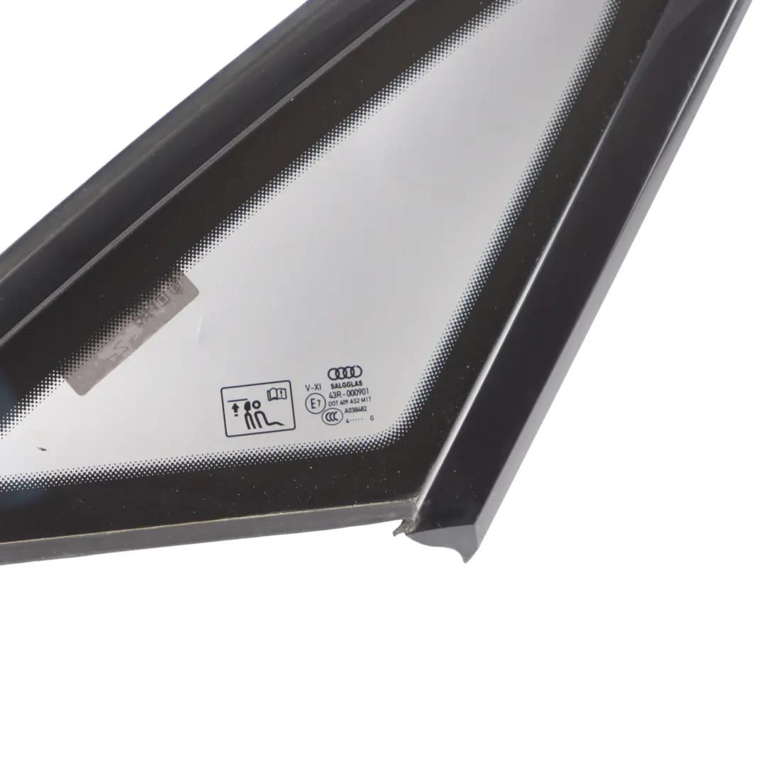 Window Triangle Glass Right O/S Glass Fixed AS2 to Audi A8 D4 Rear with Part number 4H4845300P Audi A8 D4 Rear Window Triangle Glass Right O/S Glass Fixed AS2 - SKU 4H4845300P - Part number 4H4845300P