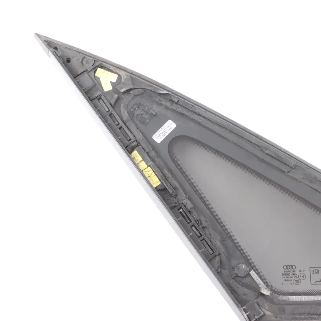 Window Triangle Glass Right O/S Glass Fixed AS2 to Audi A8 D4 Rear with Part number 4H4845300P Audi A8 D4 Rear Window Triangle Glass Right O/S Glass Fixed AS2 - SKU 4H4845300P - Part number 4H4845300P