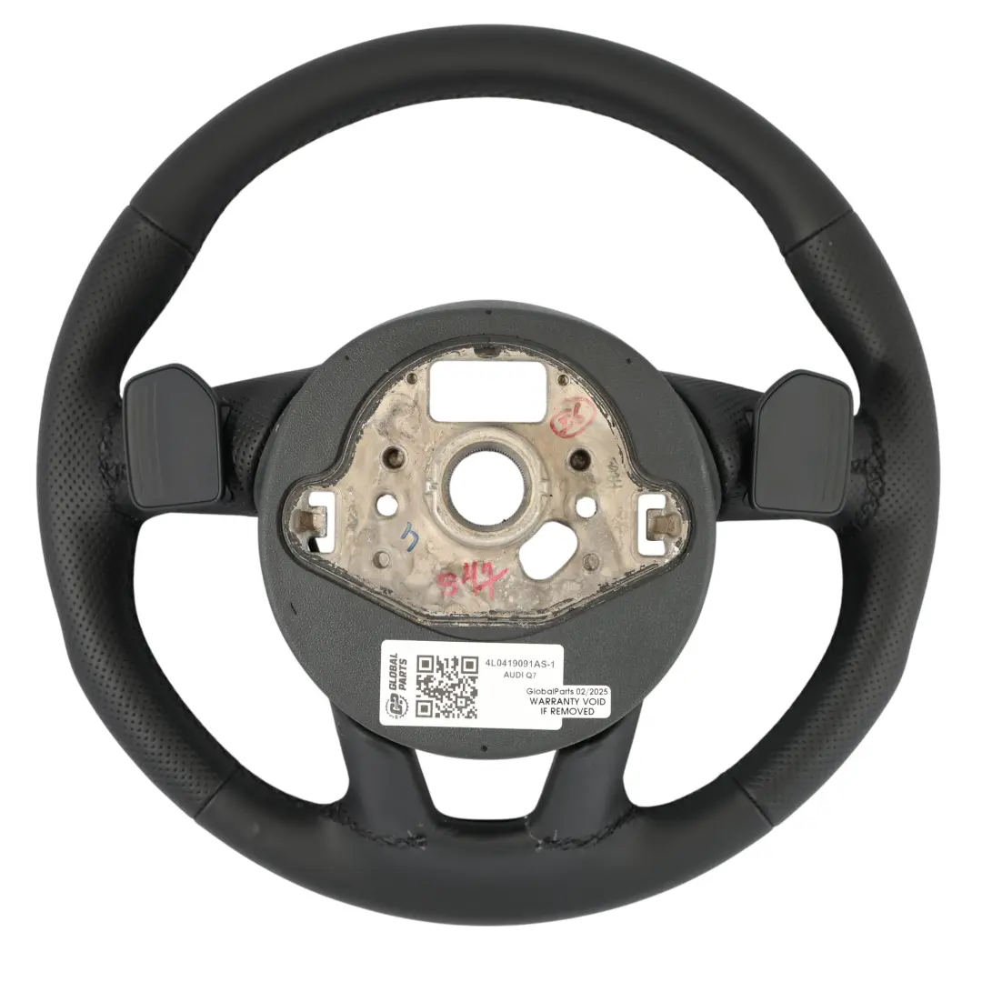 Audi Q7 4L Volante NUOVO In Pelle Nera Cambio al Volante - SKU 4L0419091AS-1 - Numero di parte 4L0419091AS