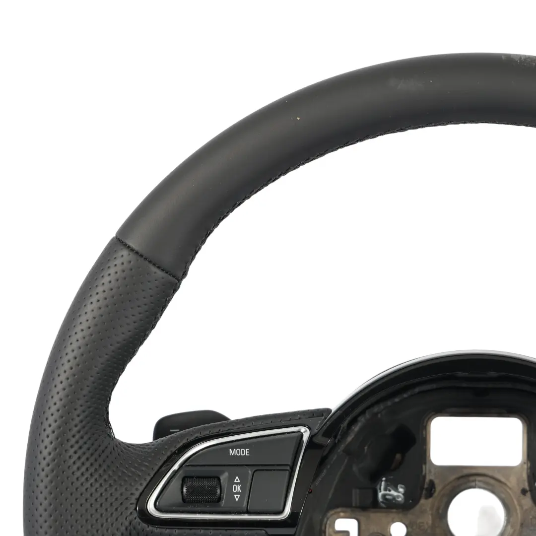 Audi Q7 4L Kierownica NOWA Czarna Skóra Łopatki Multifunkcja - SKU 4L0419091AS-1 - Numer Części 4L0419091AS