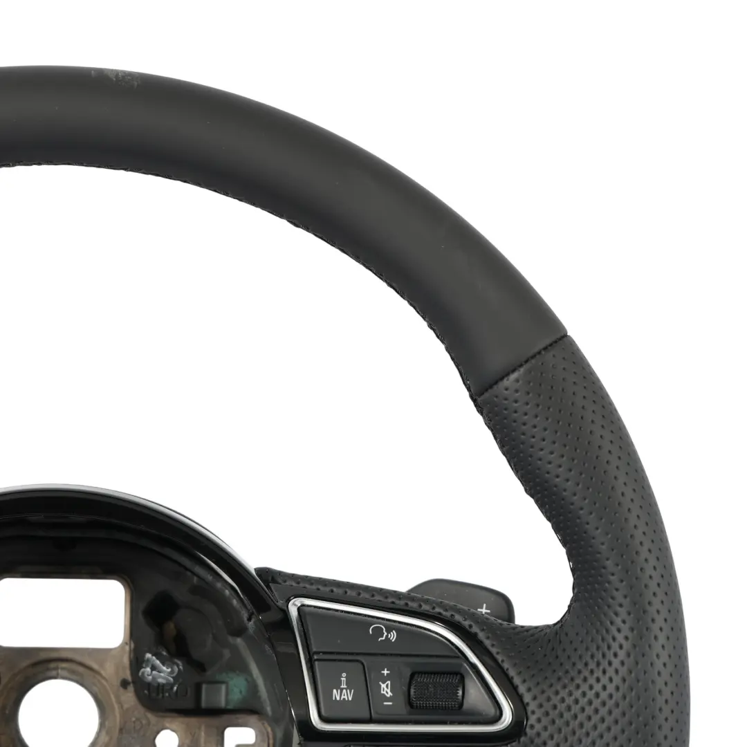 Audi Q7 4L Kierownica NOWA Czarna Skóra Łopatki Multifunkcja - SKU 4L0419091AS-1 - Numer Części 4L0419091AS