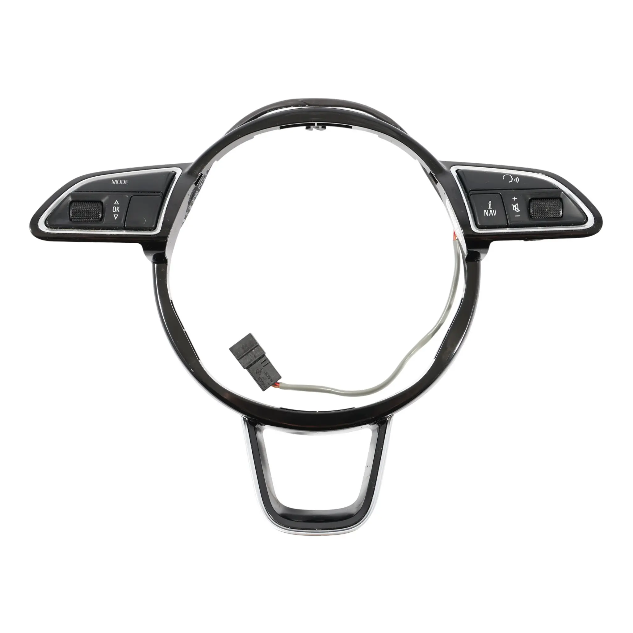 Audi Q7 4L Steering Wheel Switch Button Trim Cover Frame Black 8U0951523