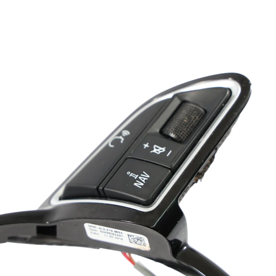 Interruptor Botton Embellecedor Marco Negro 8U0951523 para Audi Q7 4L Volante con número de pieza 4L0419689A Audi Q7 4L Volante Interruptor Botton Embellecedor Marco Negro 8U0951523 - SKU 4L0419689A-1 - Número de pieza 4L0419689A