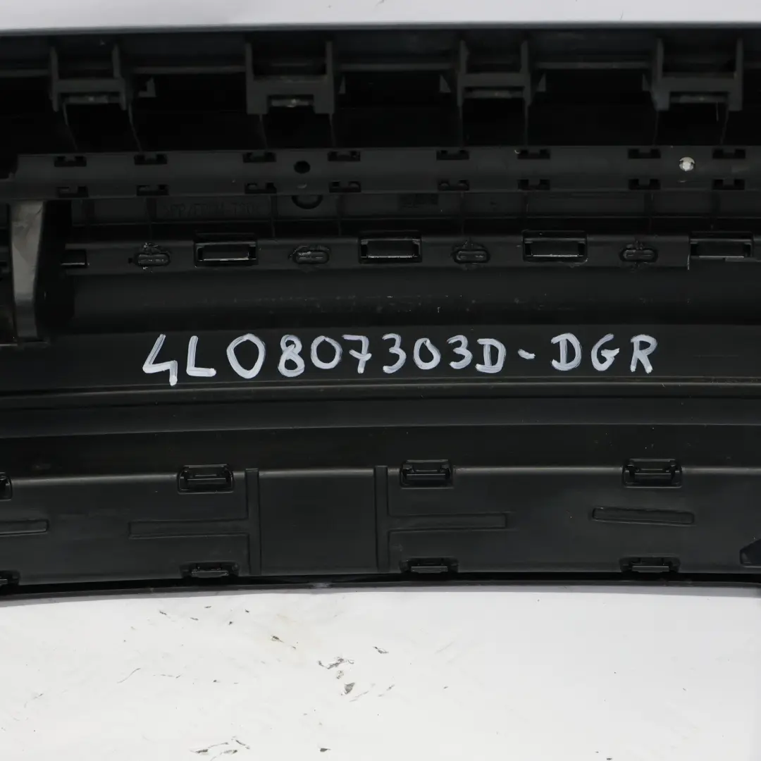 Bumper Audi Q7 4L Trim Panel Covering Daytona Grey Pearl Effect - Z7S to Rear with Part number 4L0807303D Rear Bumper Audi Q7 4L Trim Panel Covering Daytona Grey Pearl Effect - Z7S - SKU 4L0807303D-DGR - Part number 4L0807303D