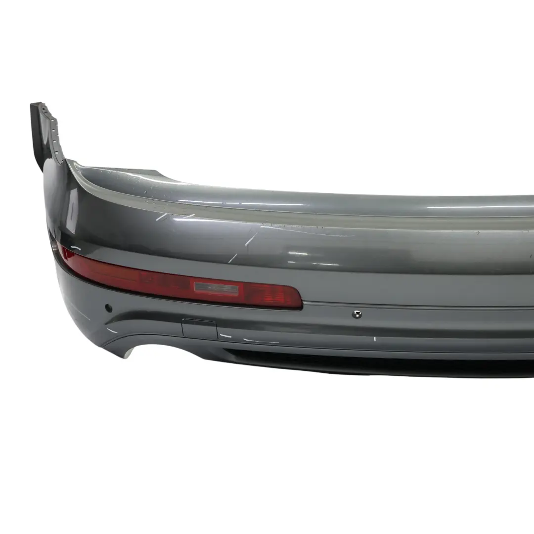 Bumper Audi Q7 4L Trim Panel Covering Daytona Grey Pearl Effect - Z7S to Rear with Part number 4L0807303D Rear Bumper Audi Q7 4L Trim Panel Covering Daytona Grey Pearl Effect - Z7S - SKU 4L0807303D-DGR - Part number 4L0807303D