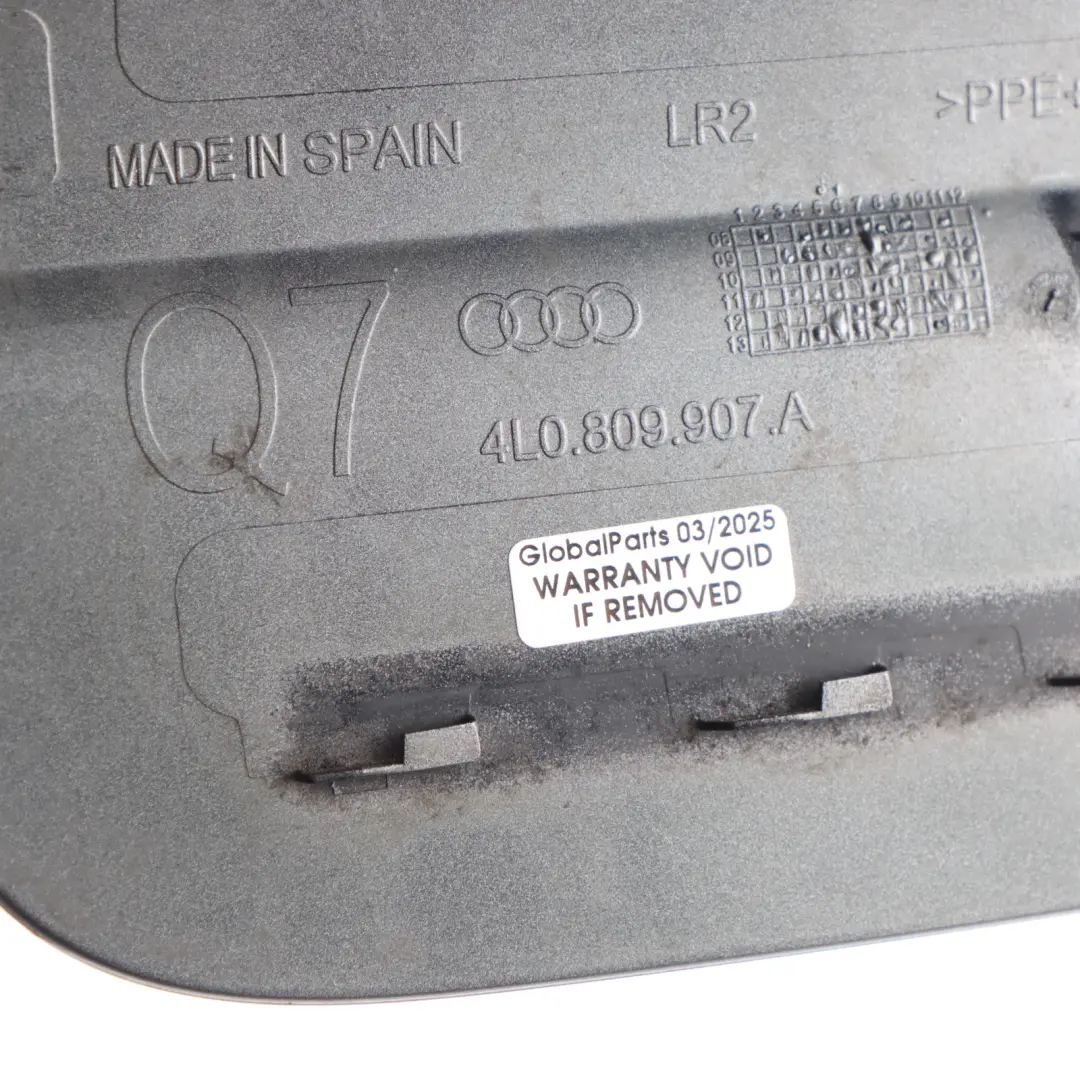 Fill In Filler Flap Cap Cover Lid Graphite Grey M7W to Audi Q7 4L Fuel with Part number 4L0809907A Audi Q7 4L Fuel Fill In Filler Flap Cap Cover Lid Graphite Grey M7W - SKU 4L0809907A-GGR - Part number 4L0809907A