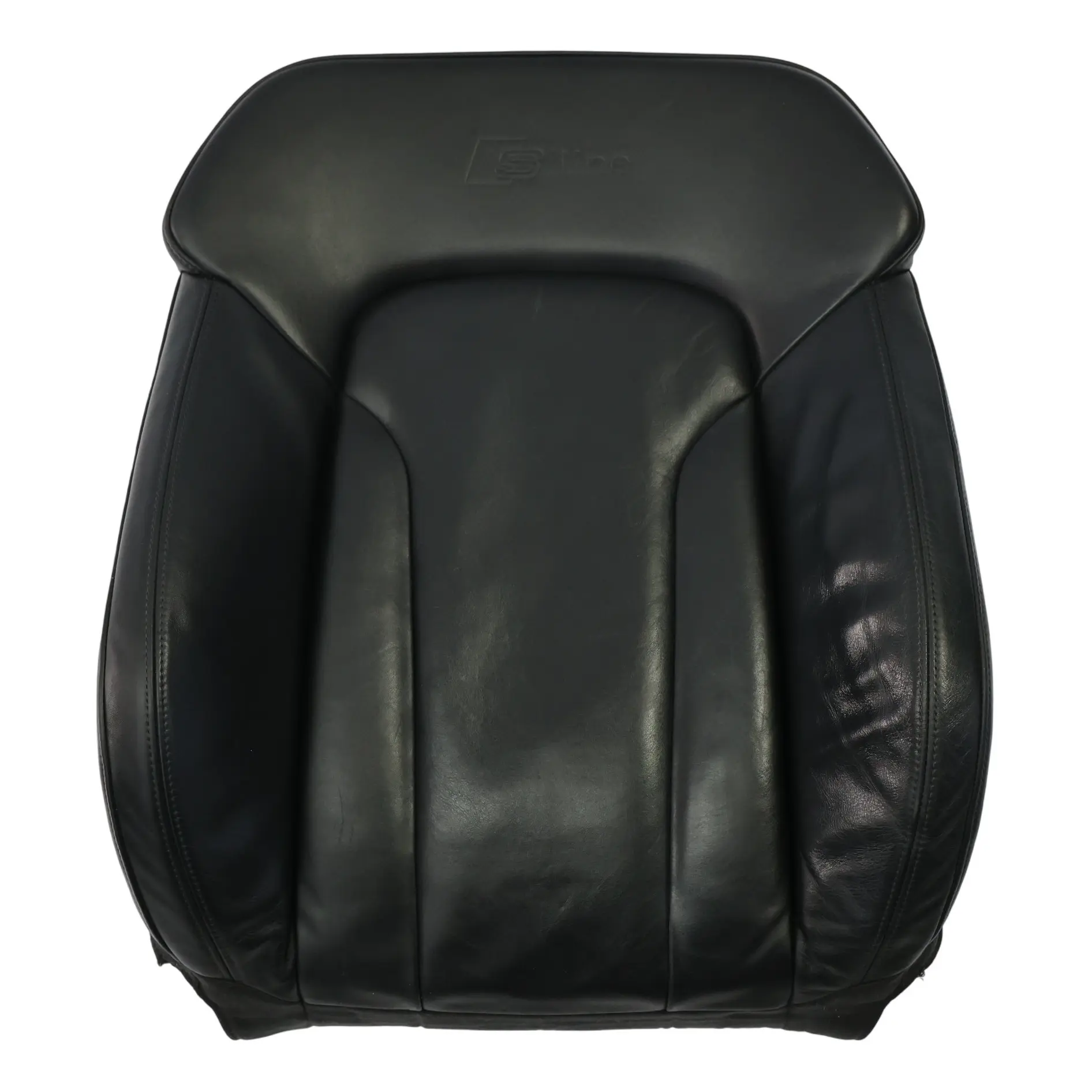 Audi Q7 4L Sport Asiento Respaldo Delantero Izquierdo Calefaccionado Cuero Negro