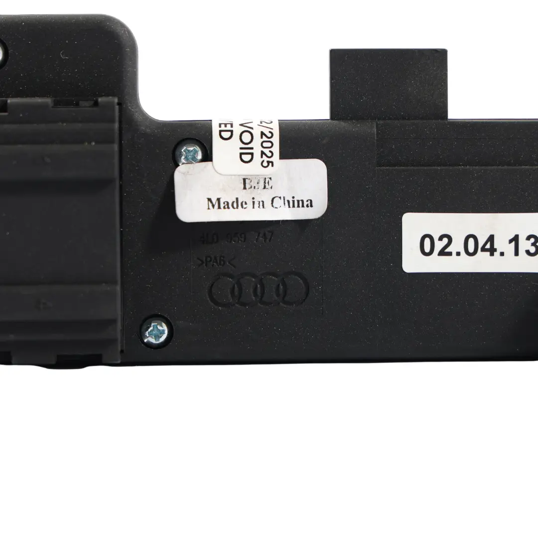 Audi Q7 4L Front Seat Control Regulator Switch Button Panel Left N/S - SKU 4L0959747 - Part number 4L0959747