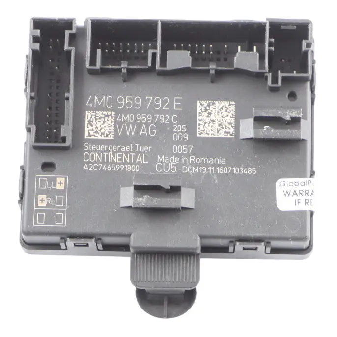 Audi A5 F5 Moduł Sterownik Drzwi Przedni Prawy 4M0959792E