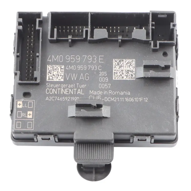 Audi A4 B9 A5 F5 Módulo Unidad Control Puerta Delantera Izquierda - SKU 4M0959793E - Número de pieza 4M0959793E
