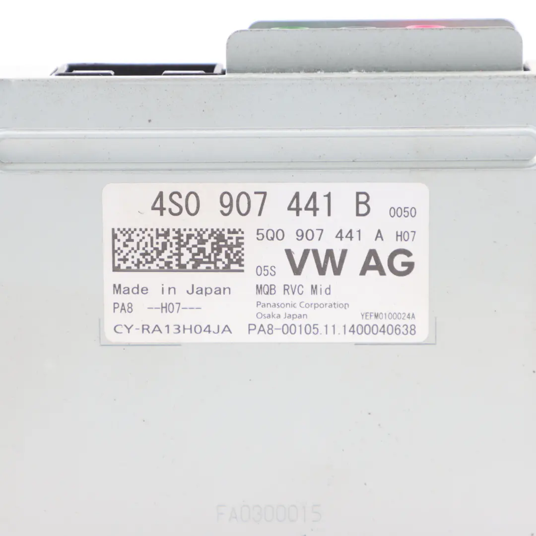 Audi A8 D4 4H Rear View Reverse Parking Camera Module Control Unit - SKU 4S0907441B - Part number 4S0907441B