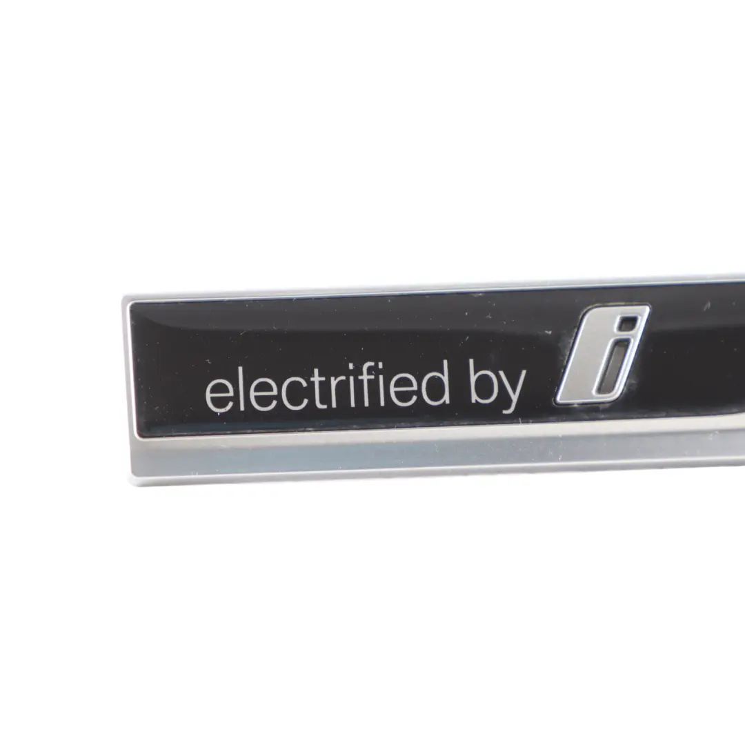 Emblem Badge Label Lettering Electrified By I Right O/S to BMW G30 with Part number 5A2E912 BMW G30 Emblem Badge Label Lettering Electrified By I Right O/S - SKU 5A2E912 - Part number 5A2E912