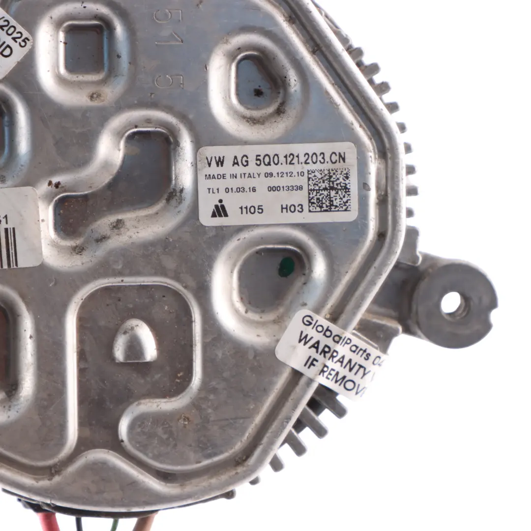 Audi A3 8V 1.4 TFSI Radiator Fan Motor Engine Cooling Fan - SKU 5Q0121203CN - Part number 5Q0121203CN