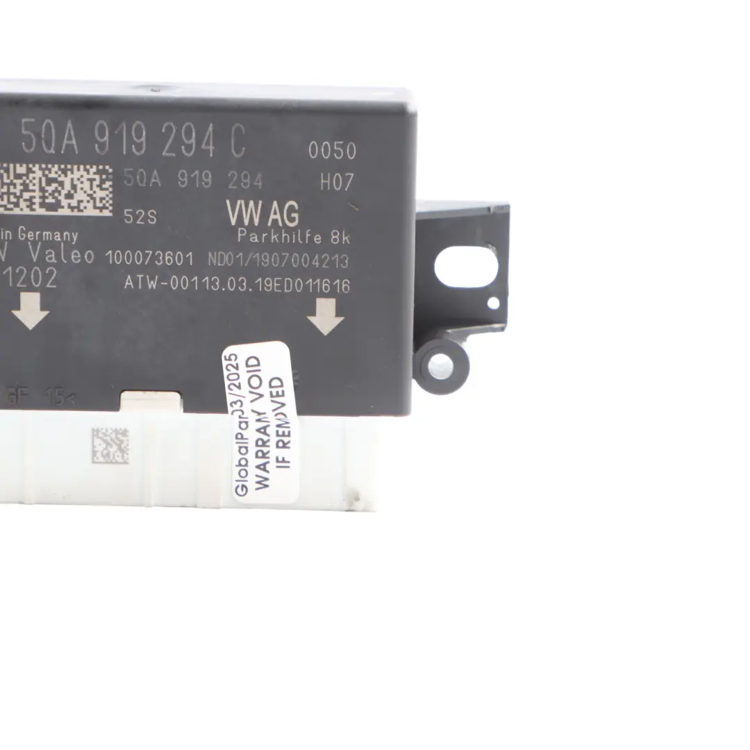 PDC Parking Sensor Control Unit Module 5QA919294J Audi Seat Skoda Volkswagen - SKU 5QA919294C - Part number 5QA919294C