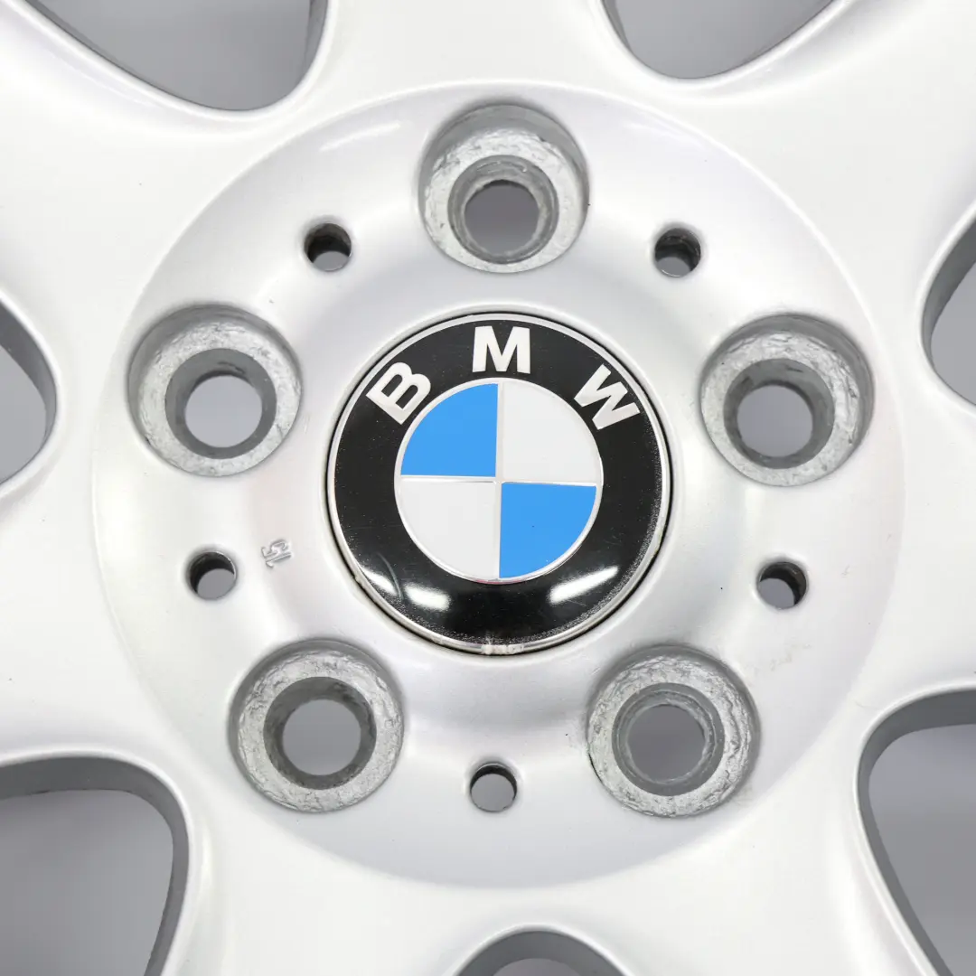 Alloy Wheel Rim 16" 7J ET:44 Spider Spoke 151 to BMW E81 E82 E87 Silver with Part number 6769402 BMW E81 E82 E87 Silver Alloy Wheel Rim 16" 7J ET:44 Spider Spoke 151 - SKU 6769402-5 - Part number 6769402