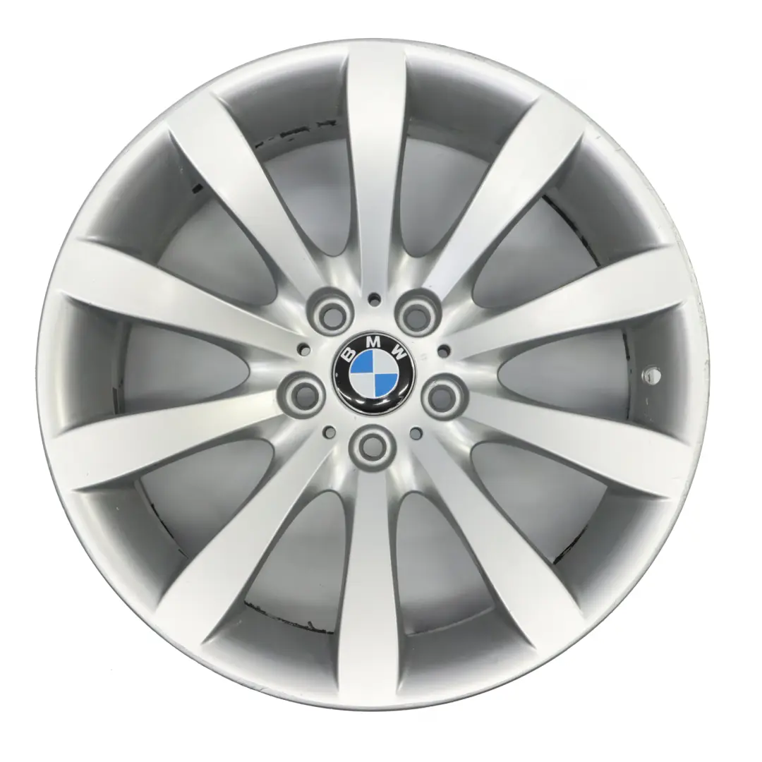 Front Silver Alloy Wheel Rim 19" Star Spoke 218 8,5J ET:14 to BMW E63 E64 with Part number 6770941 BMW E63 E64 Front Silver Alloy Wheel Rim 19" Star Spoke 218 8,5J ET:14 - SKU 6770941-4 - Part number 6770941