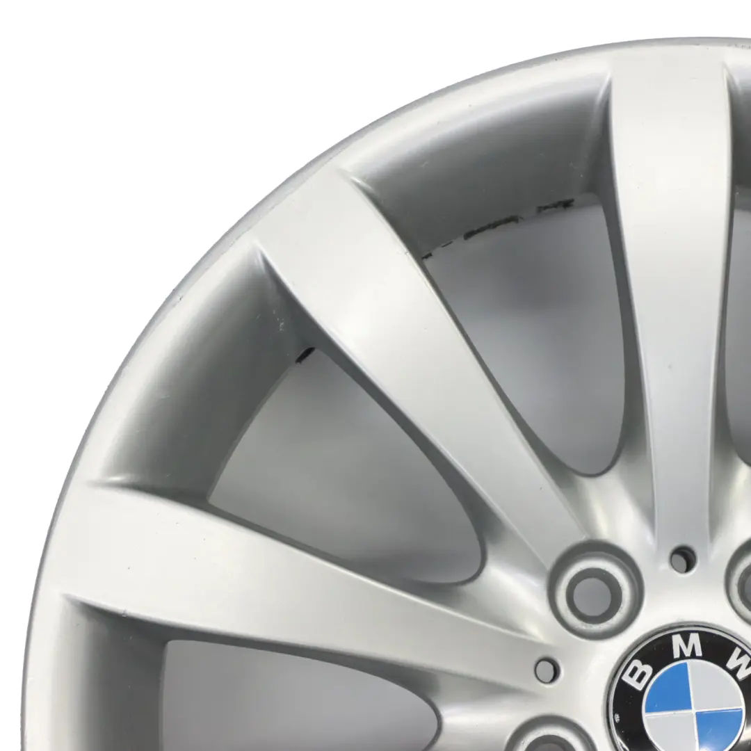 Front Silver Alloy Wheel Rim 19" Star Spoke 218 8,5J ET:14 to BMW E63 E64 with Part number 6770941 BMW E63 E64 Front Silver Alloy Wheel Rim 19" Star Spoke 218 8,5J ET:14 - SKU 6770941-4 - Part number 6770941