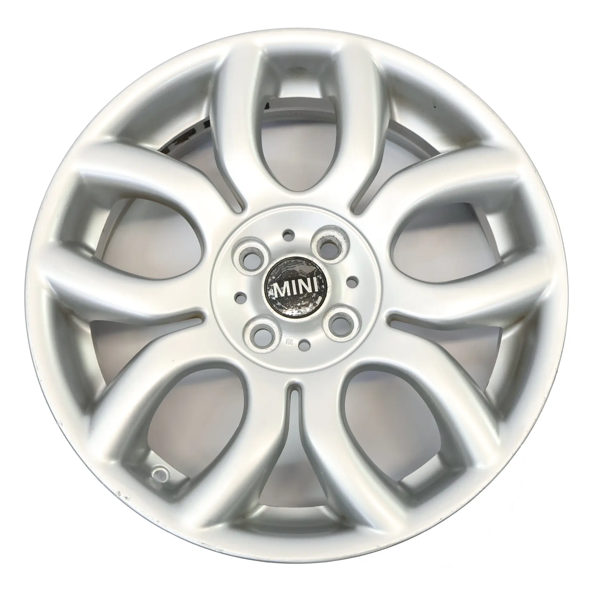 Mini Cooper R50 R55 R56 R57 Argento Cerchio in Lega 17" 7J Raggi Fiamma 97