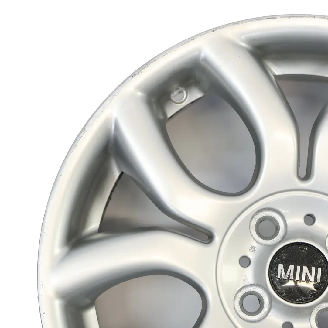 Alloy Rim 17" 7J Flame Spoke 97 Mini Cooper One R50 R55 R56 R57 Silver Wheel - SKU 6775685-2 - Part number 6775685
