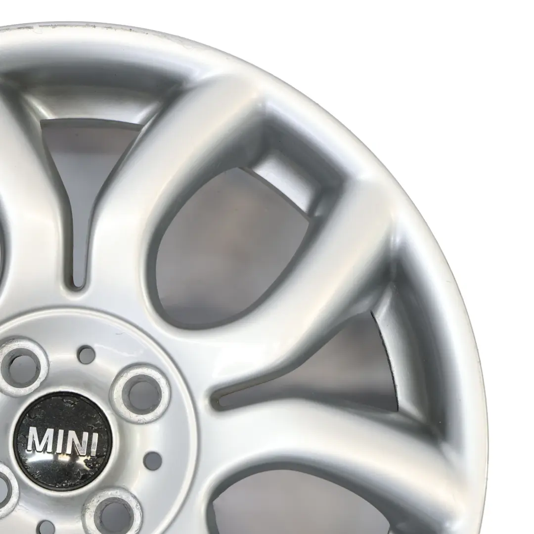 Alloy Rim 17" 7J Flame Spoke 97 Mini Cooper One R50 R55 R56 R57 Silver Wheel - SKU 6775685-2 - Part number 6775685